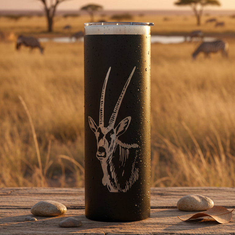GEMSBOK - Double Wall Stainless Steel 590ml Tumbler
