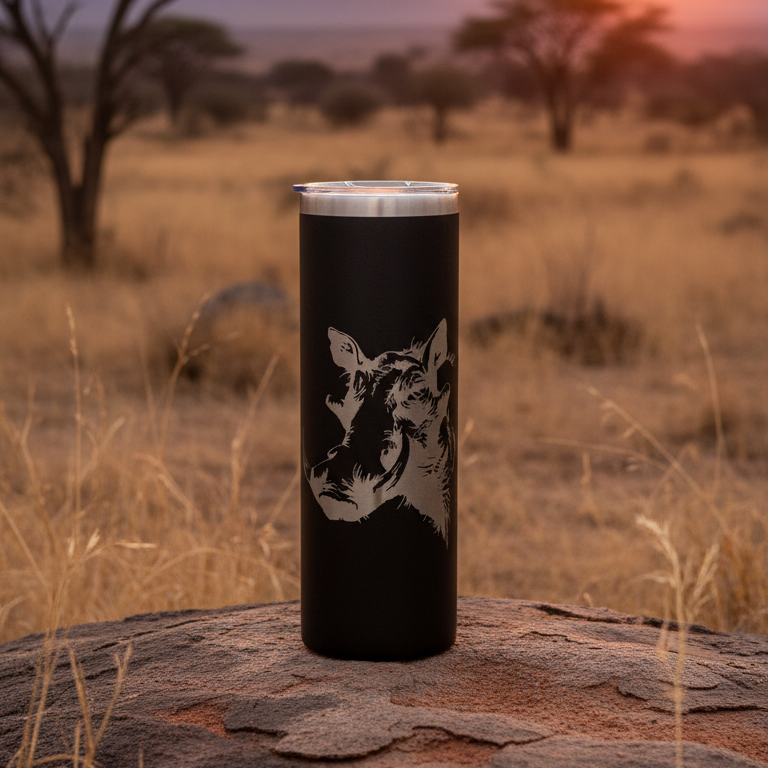 Customizable VLAKVARK - Double Wall Stainless Steel 590ml Tumbler