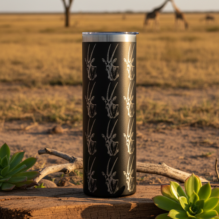 Wrap-Around GEMSBOK - Double Wall Stainless Steel 590ml Tumbler